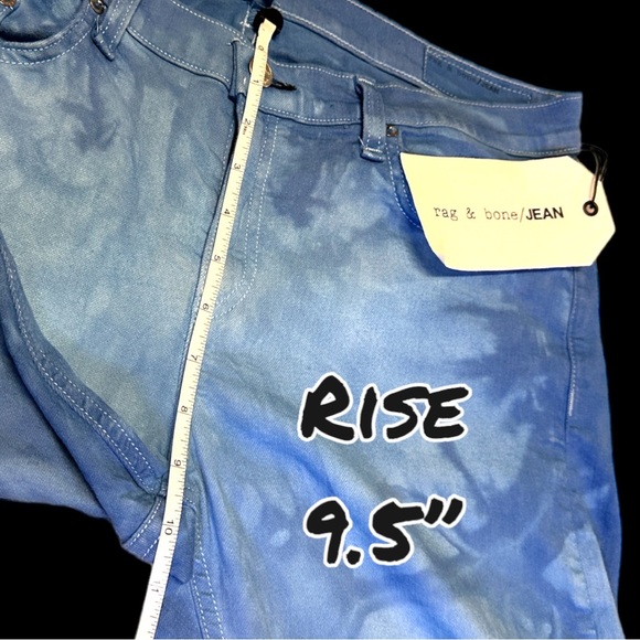 🎉HOST PICK🎉 NWT Org. White Rag & Bone The Dre Boyfriend Style Jeans. Size 32 - Picture 5 of 13